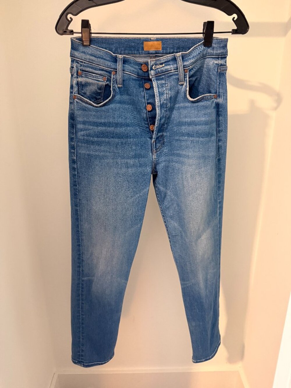 MOTHER High-Rise Button-Fly Jeans – Size 27